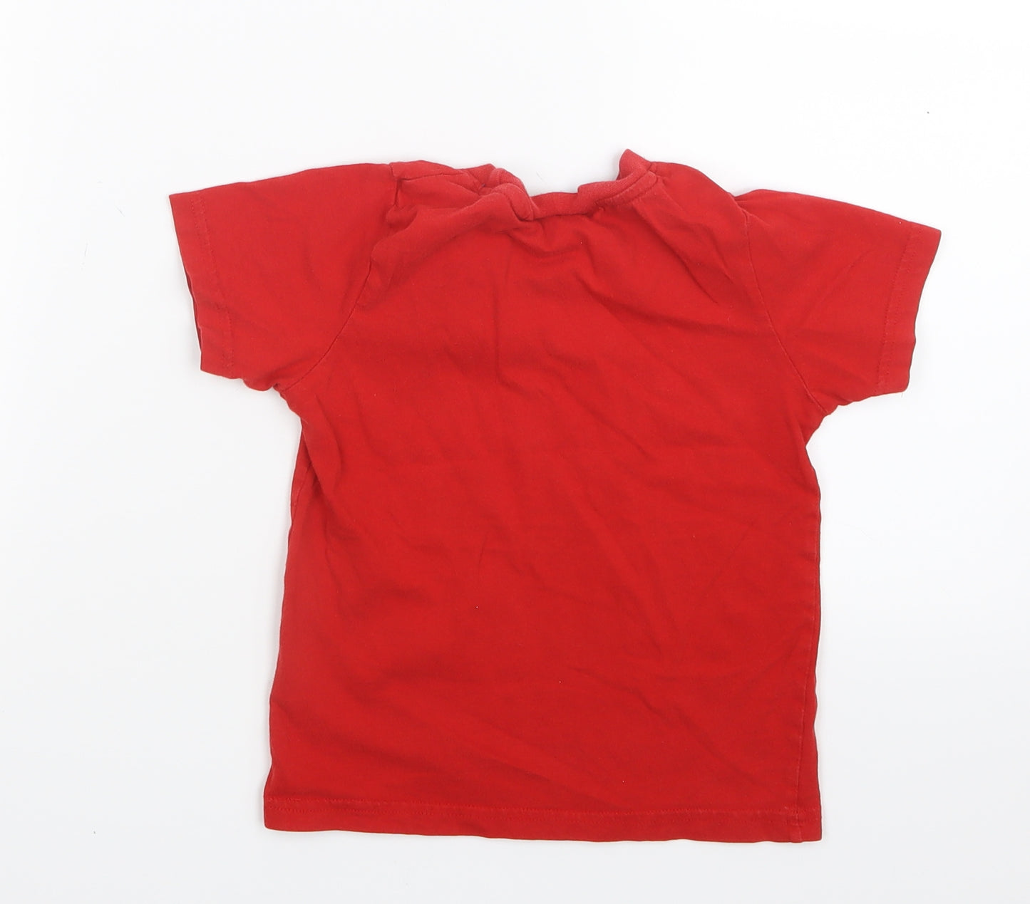 Primark Boys Red   Basic T-Shirt Size 3-4 Years  - Blaze