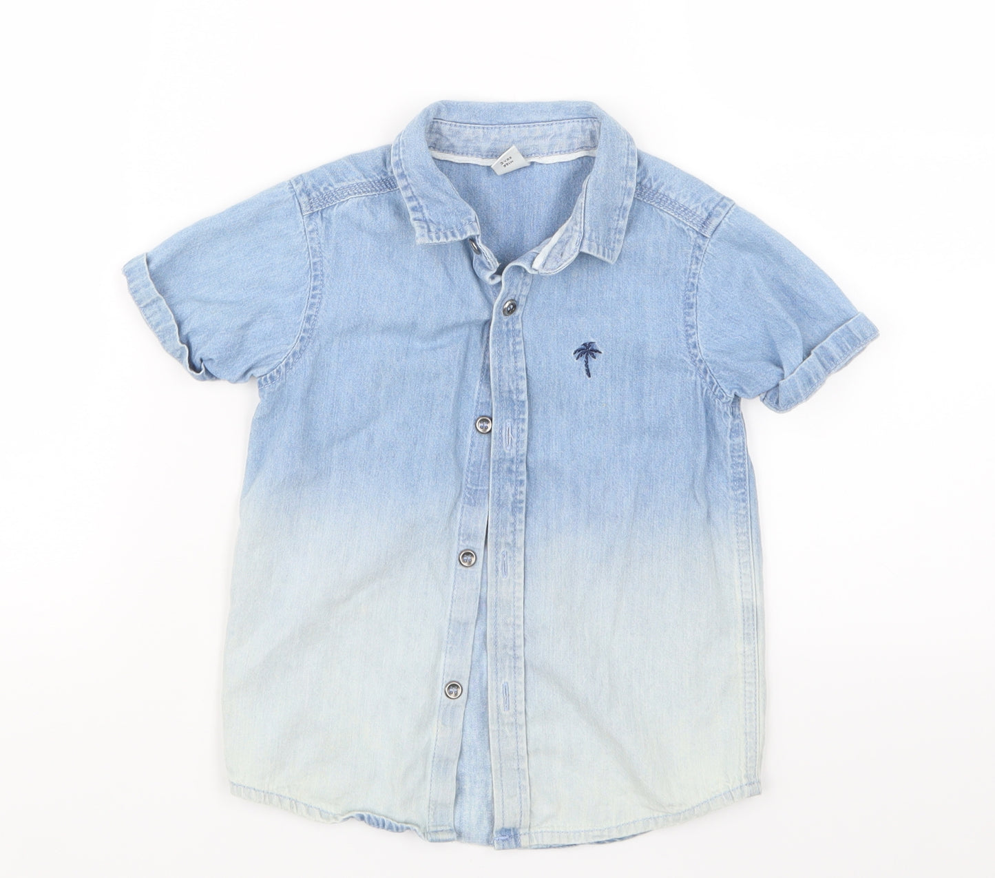 TU Boys Blue   Basic Button-Up Size 3 Years