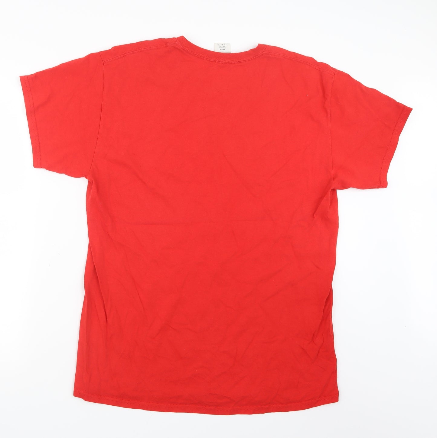 Gildan Mens Red    T-Shirt Size L