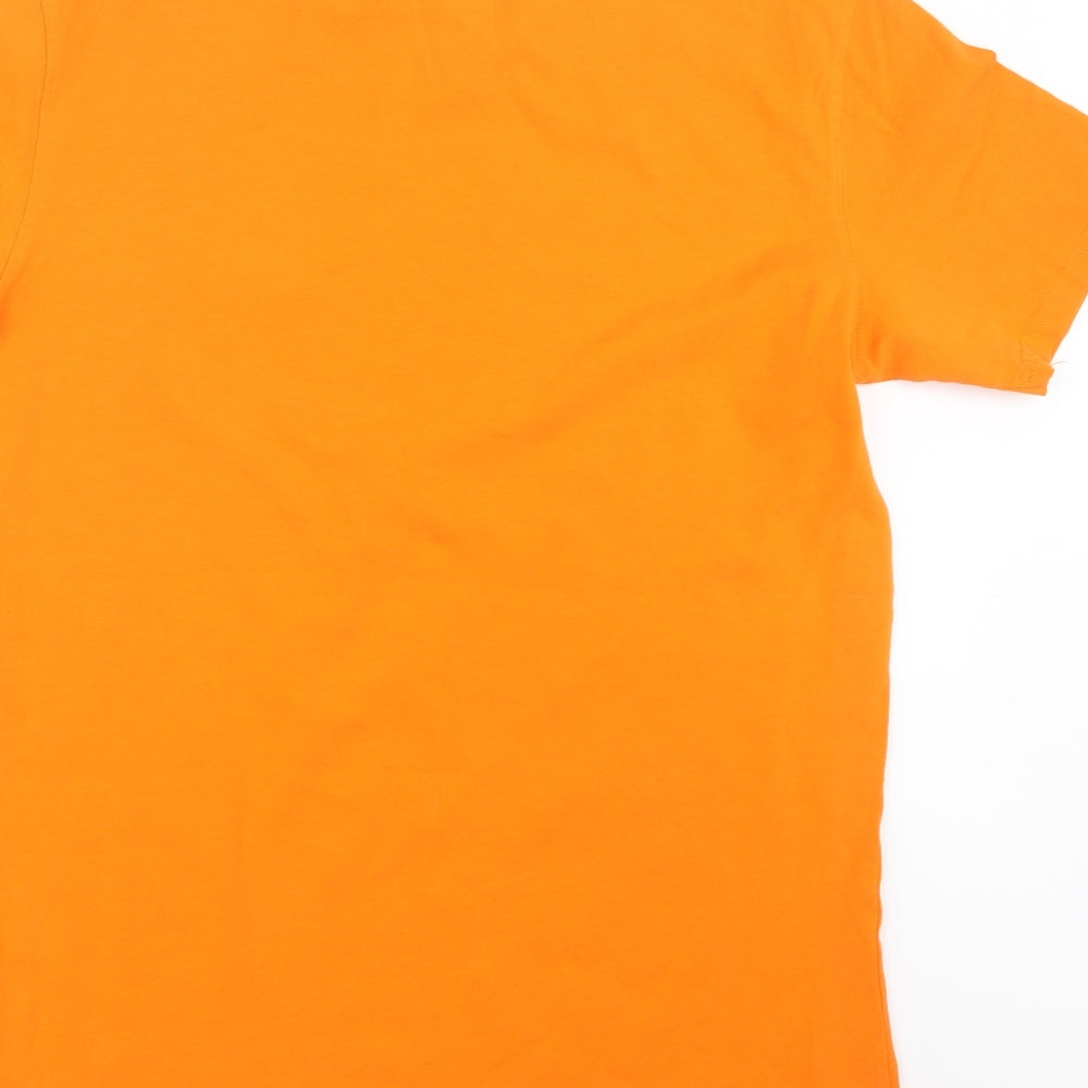 Bee Inspired Mens Orange    T-Shirt Size M