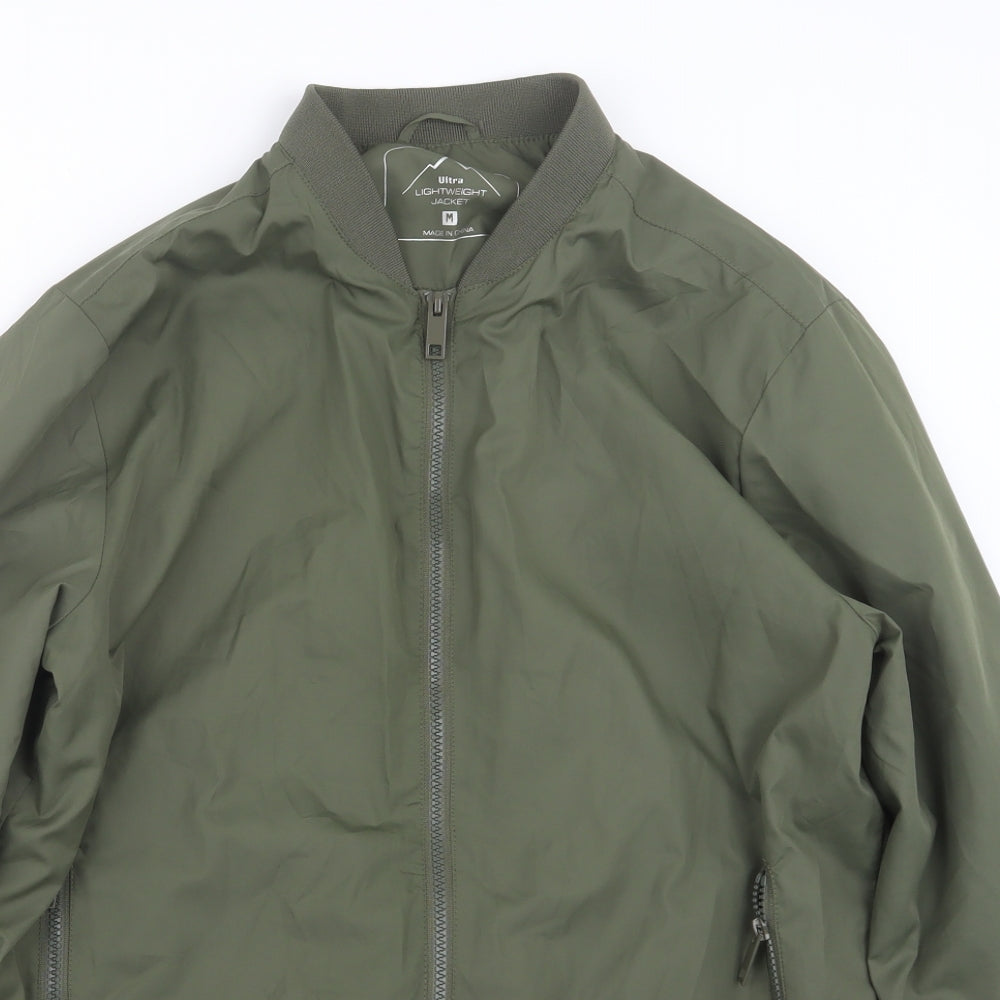 Cedar Wood State Mens Green   Bomber Jacket Jacket Size M