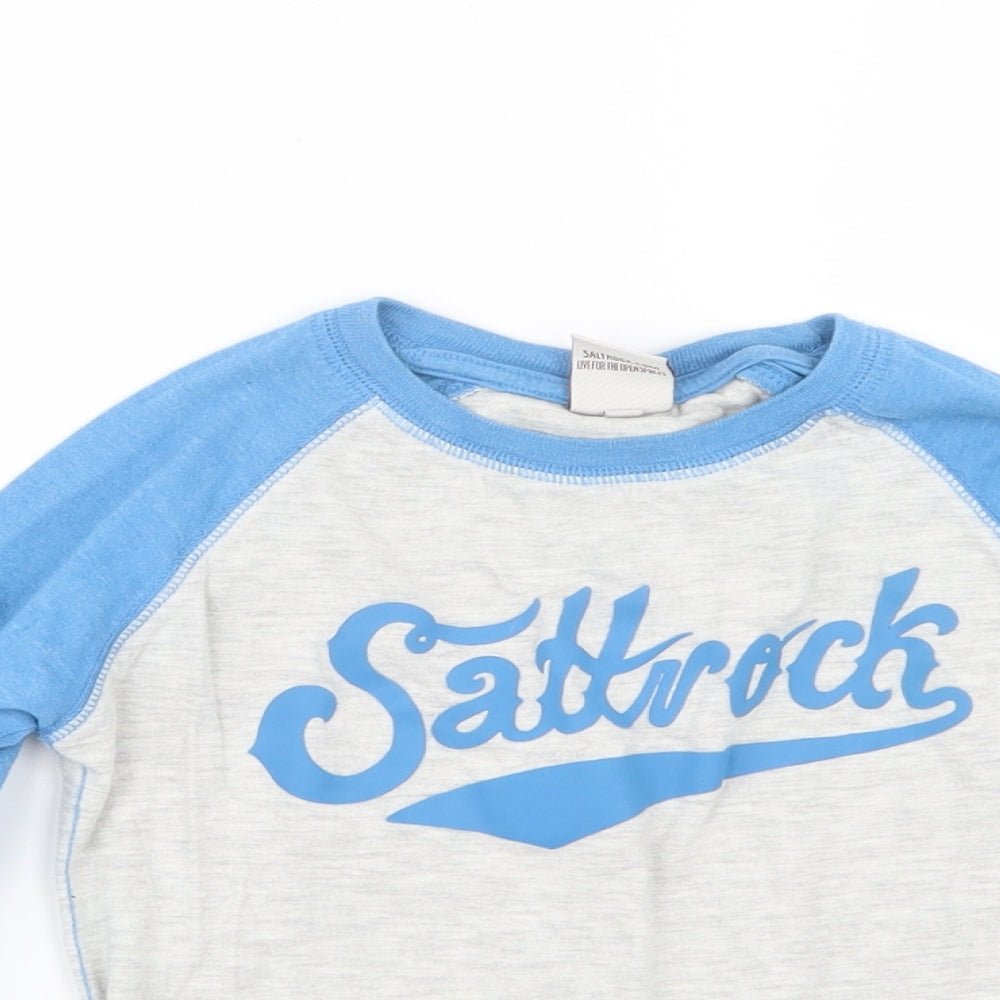 Saltrock Boys Blue   Basic T-Shirt Size 3-4 Years