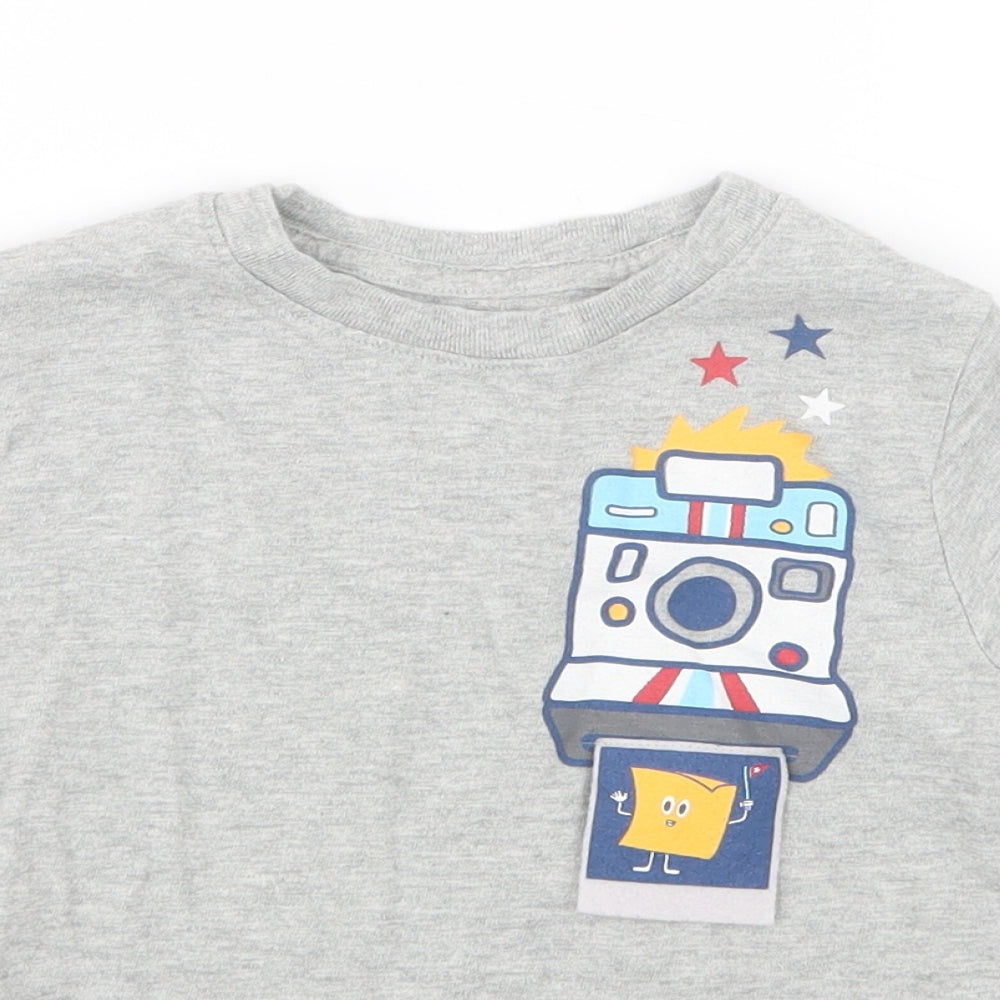 Gap Boys Grey   Basic T-Shirt Size 4 Years