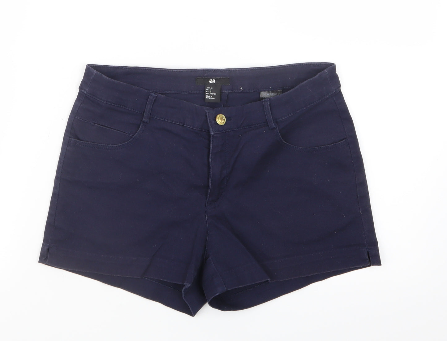 H&M Womens Blue   Boyfriend Shorts Size 10