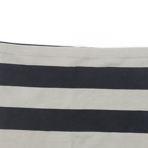 Divided by H&M Womens Grey Striped  Straight & Pencil Skirt Size 8