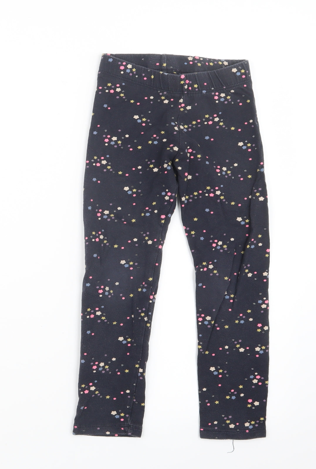 H&M Girls Blue Geometric  Carrot Trousers Size 6 Years