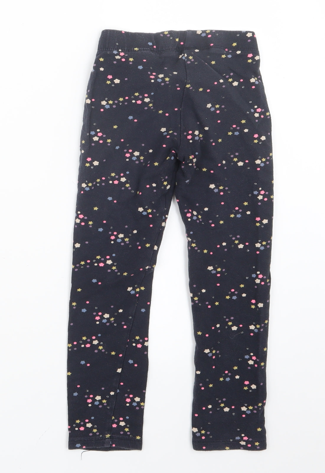 H&M Girls Blue Geometric  Carrot Trousers Size 6 Years