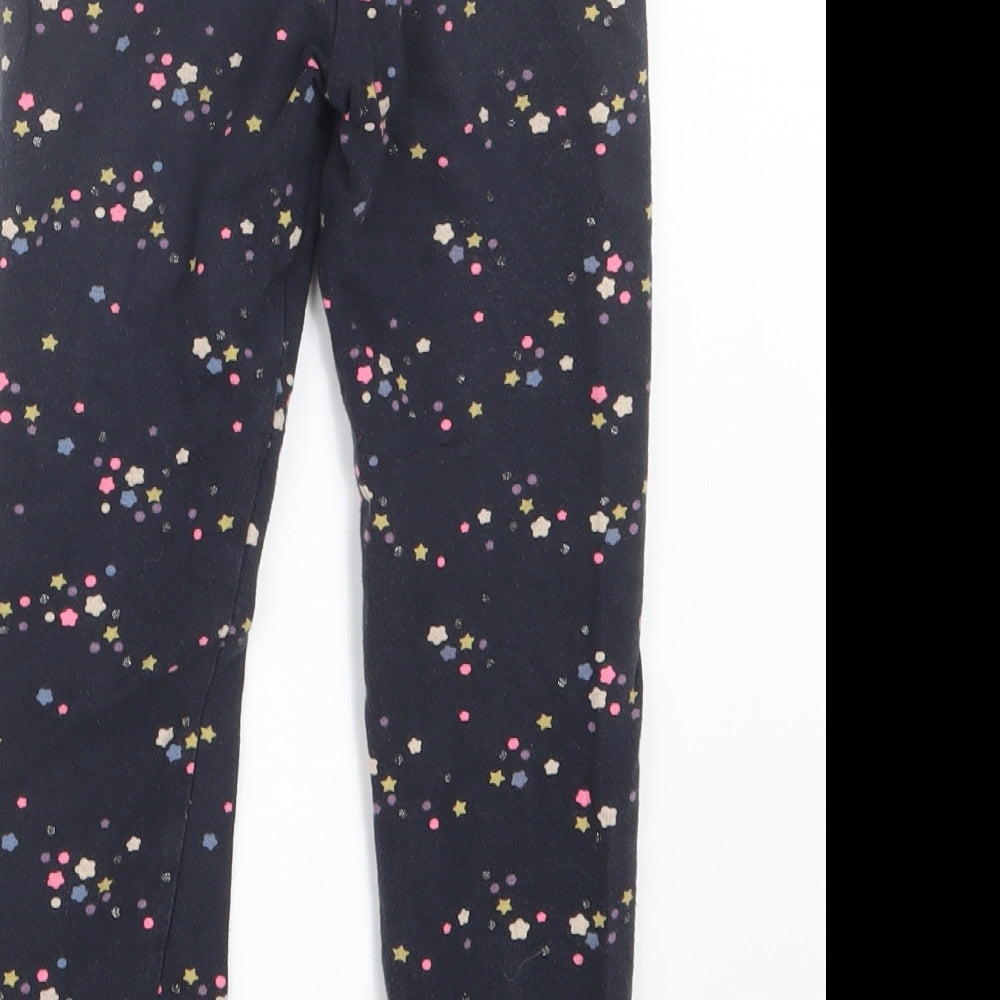 H&M Girls Blue Geometric  Carrot Trousers Size 6 Years