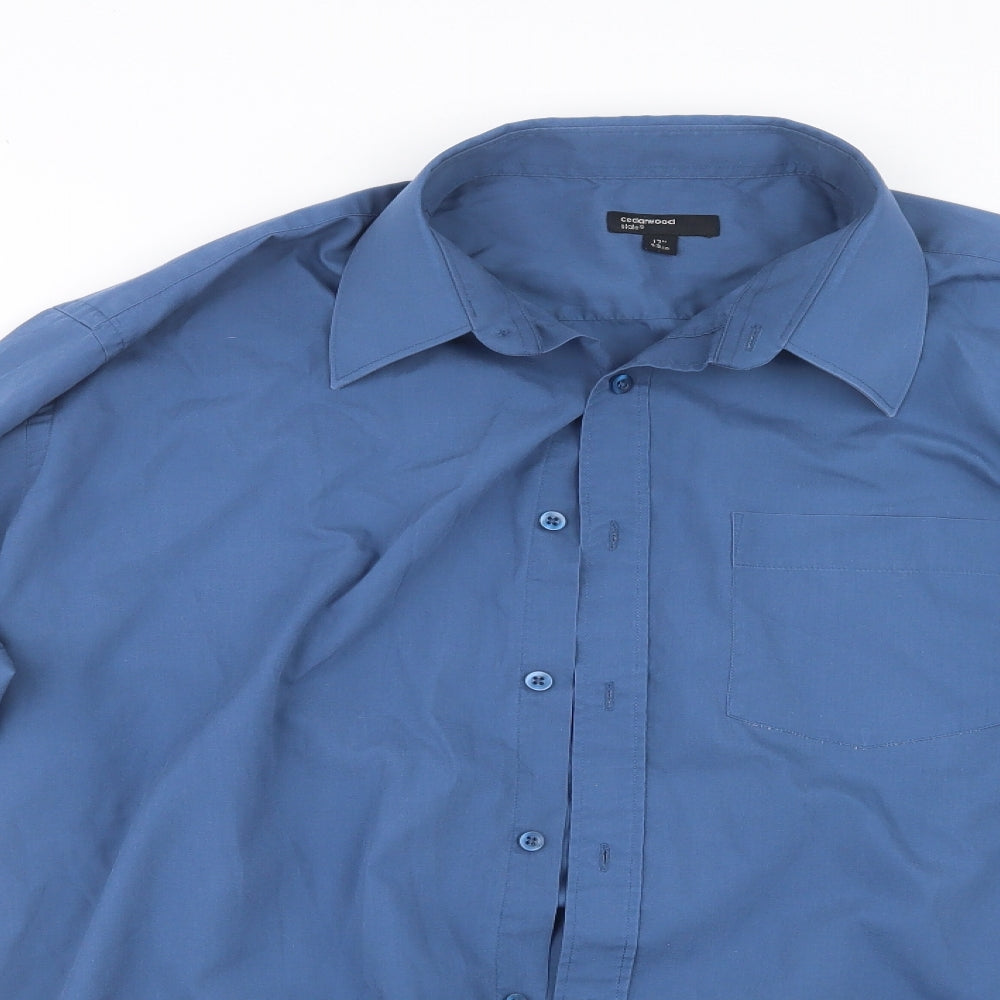 Cedar Wood State Mens Blue    Button-Up Size 17