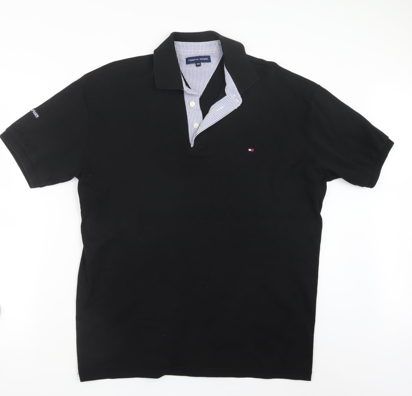 Tommy Hilfiger Mens Black    Polo Size 3XL
