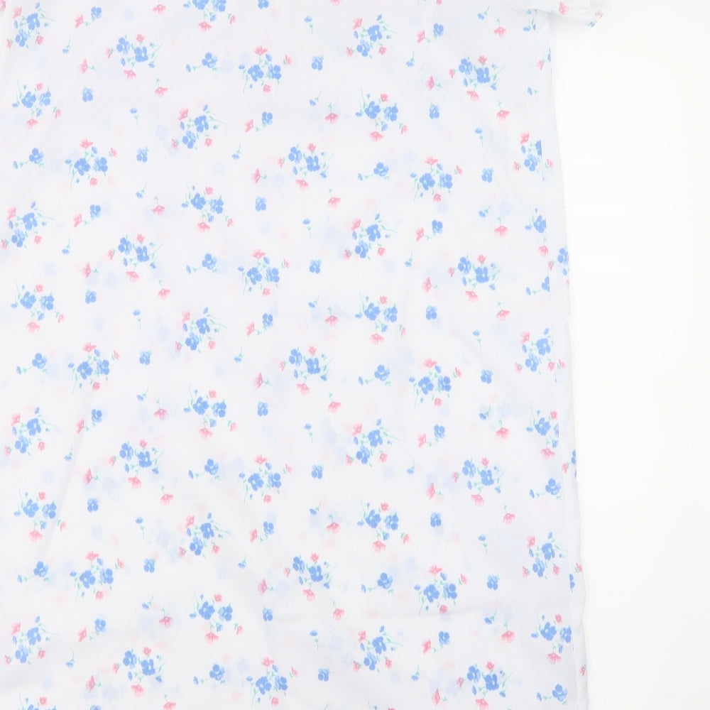 Vida Vi Womens White Floral  Top One Piece Size 10