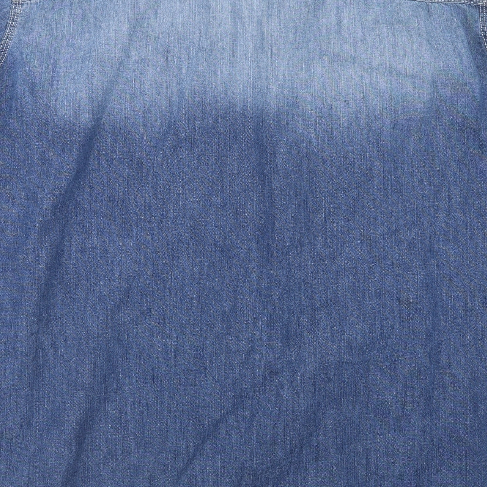 Jacamo Mens Blue    Button-Up Size XL