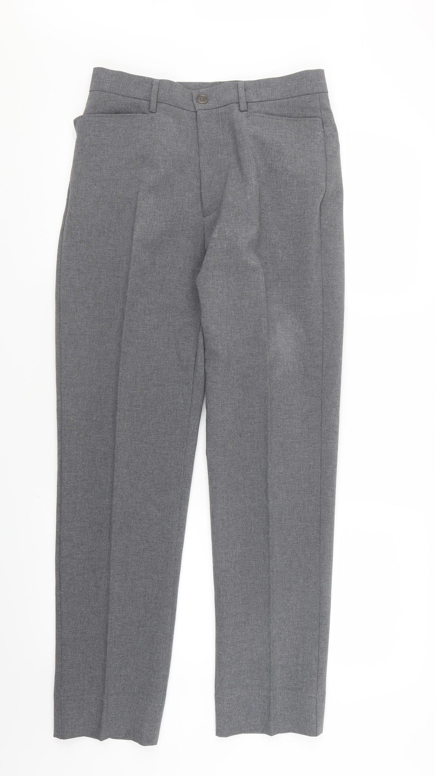 United Colors of Benetton Mens Grey   Trousers  Size 28 in L29 in