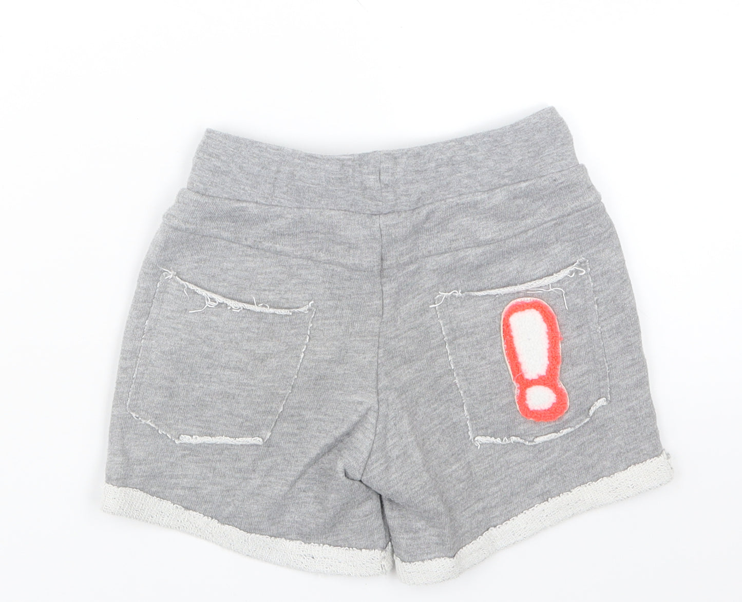 Miss Grant Girls Grey   Sweat Shorts Size 6 Years