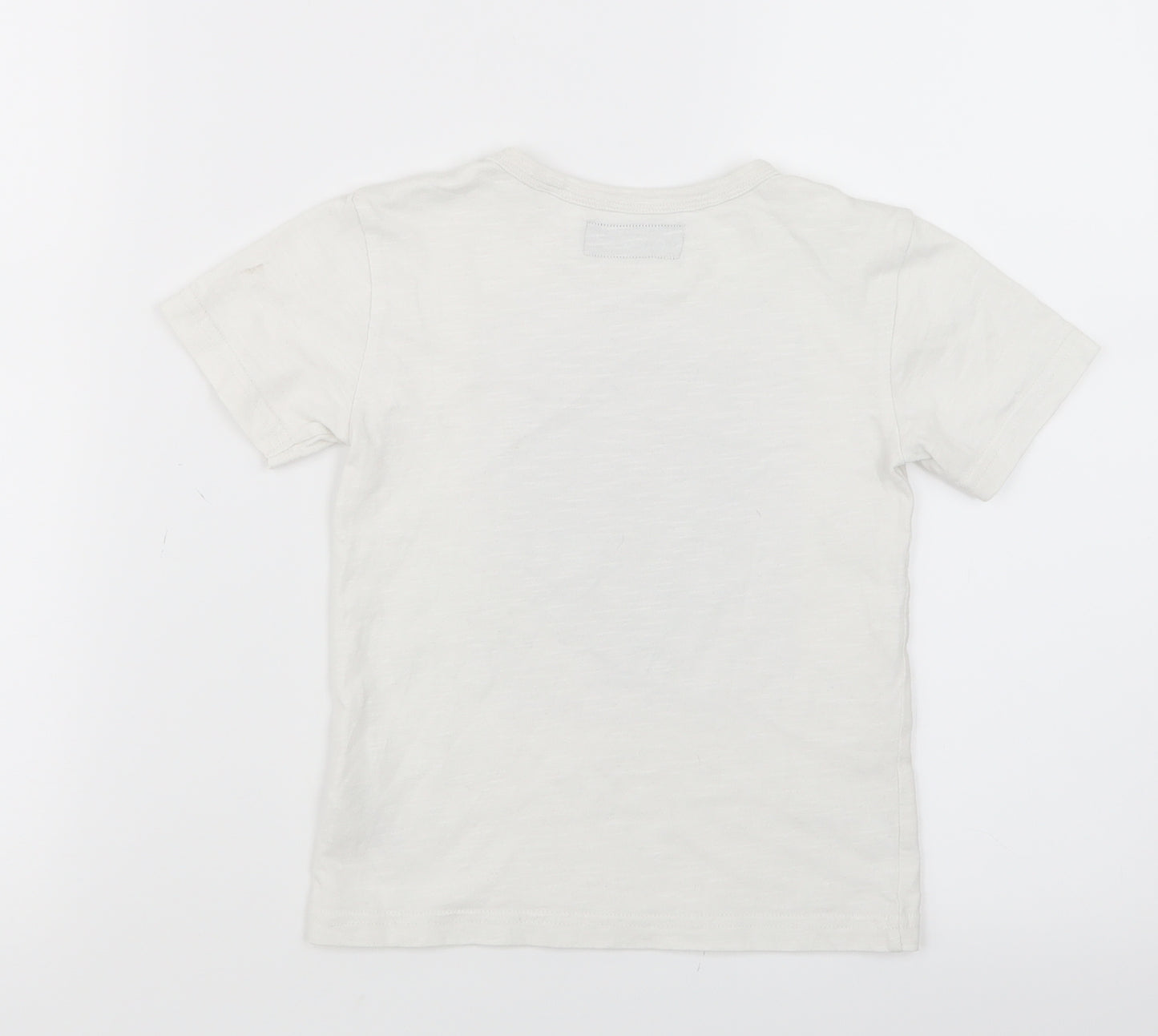 NEXT Girls White   Basic T-Shirt Size 3 Years  - Reversible Sequins