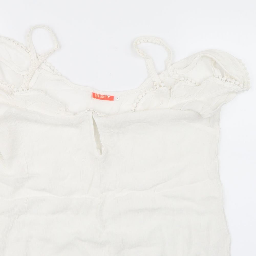 RI Resort Womens White   Basic Blouse Size S