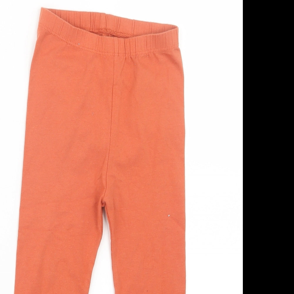 Nutmeg Girls Orange   Carrot Trousers Size 2-3 Years