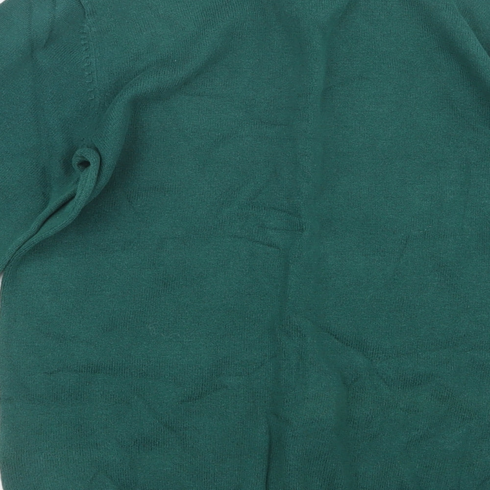 H&M Boys Green  Knit Pullover Jumper Size 9-10 Years