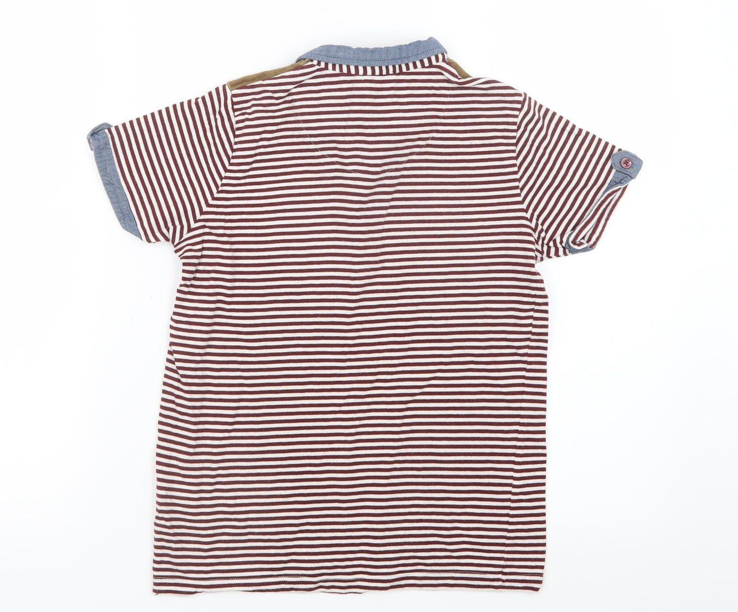 NEXT Boys Red Striped  Basic Polo Size 8 Years