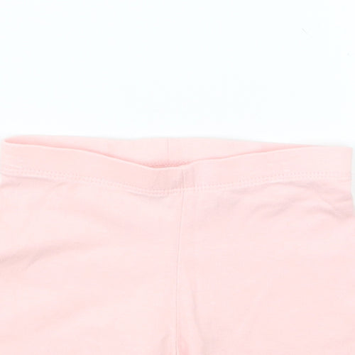 F&F Girls Pink   Cropped Trousers Size 2-3 Years