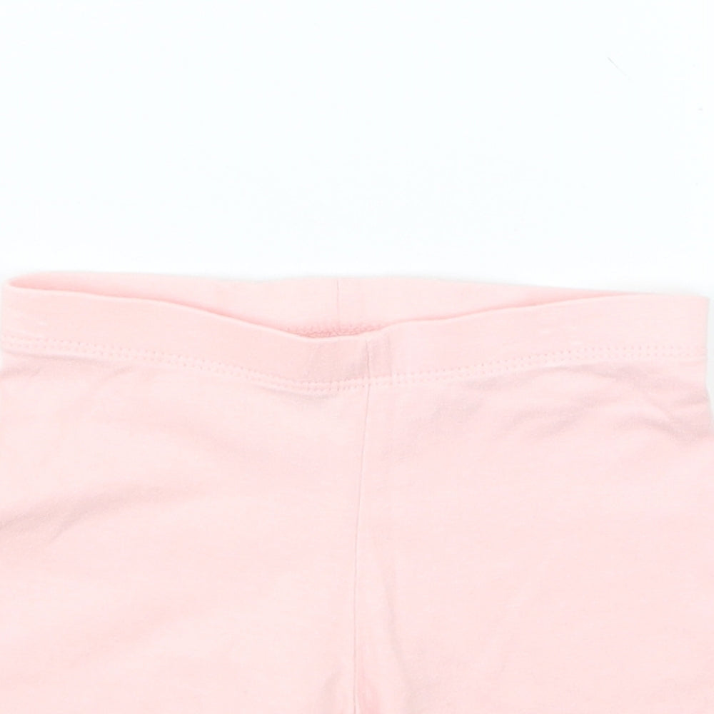 F&F Girls Pink   Cropped Trousers Size 2-3 Years