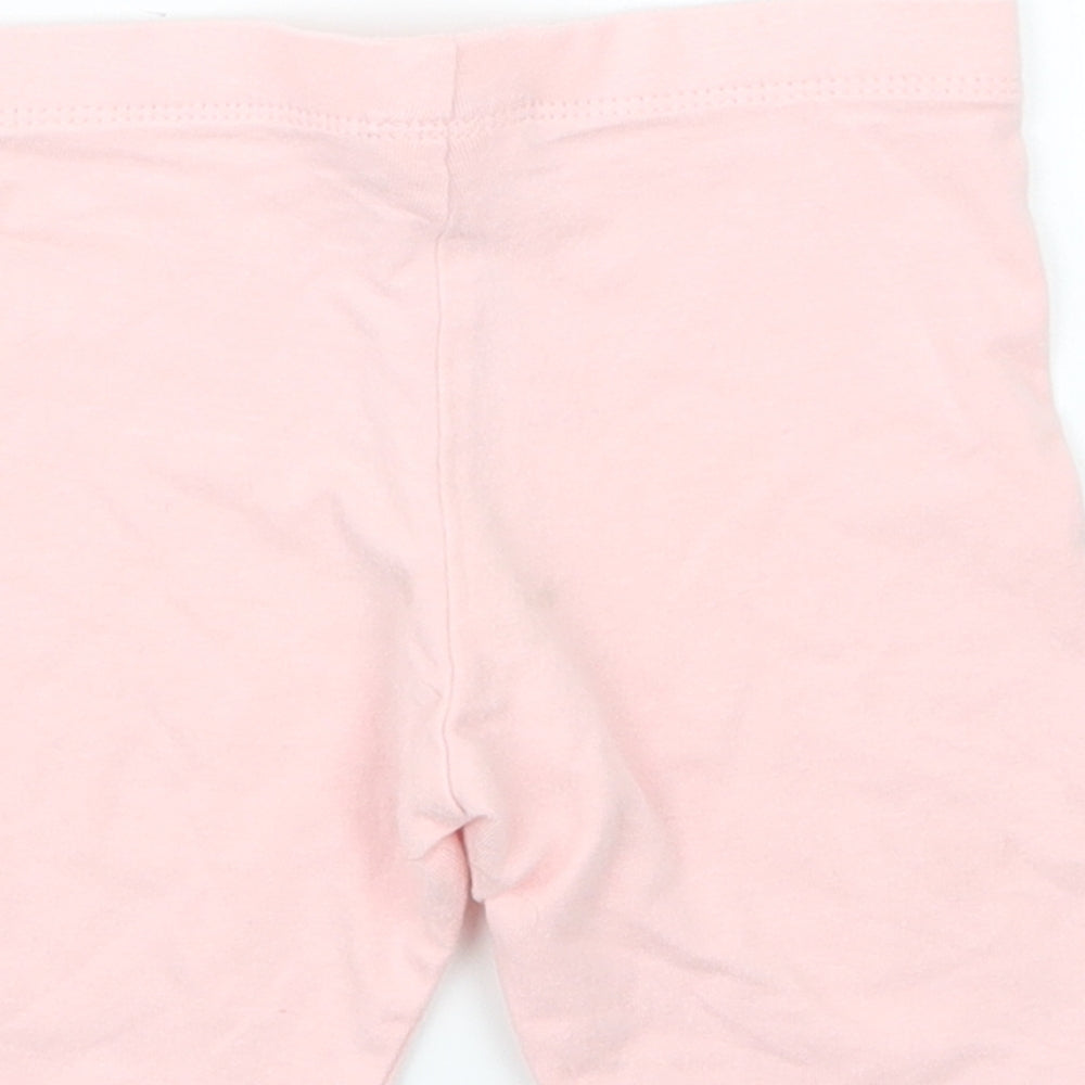 F&F Girls Pink   Cropped Trousers Size 2-3 Years