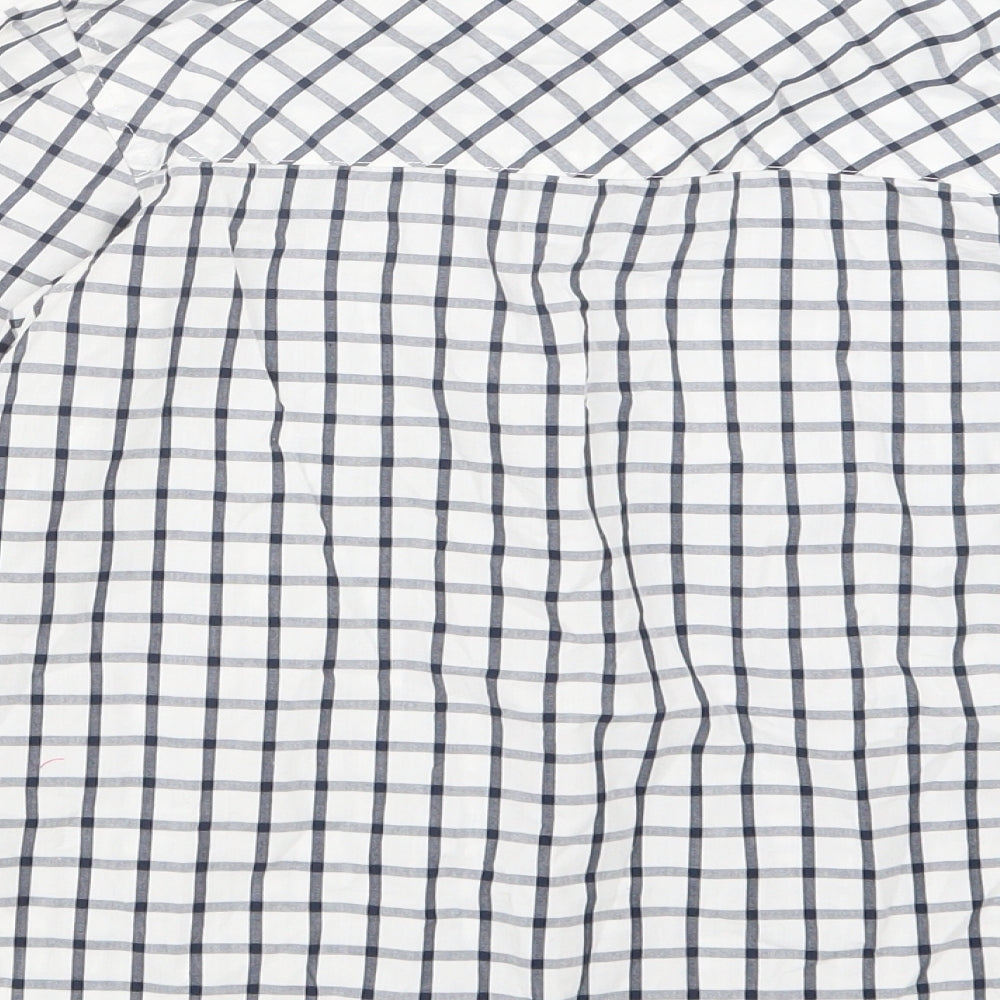 Matalan Boys Blue Check  Basic Button-Up Size 8-9 Years