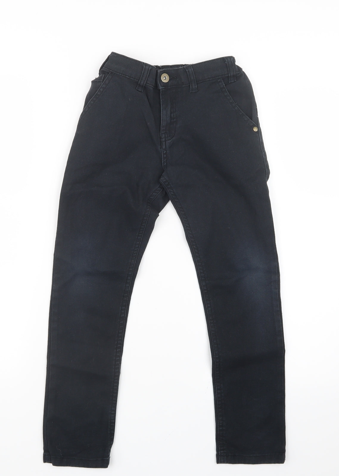 F&F Boys Black  Denim Straight Jeans Size 6-7 Years