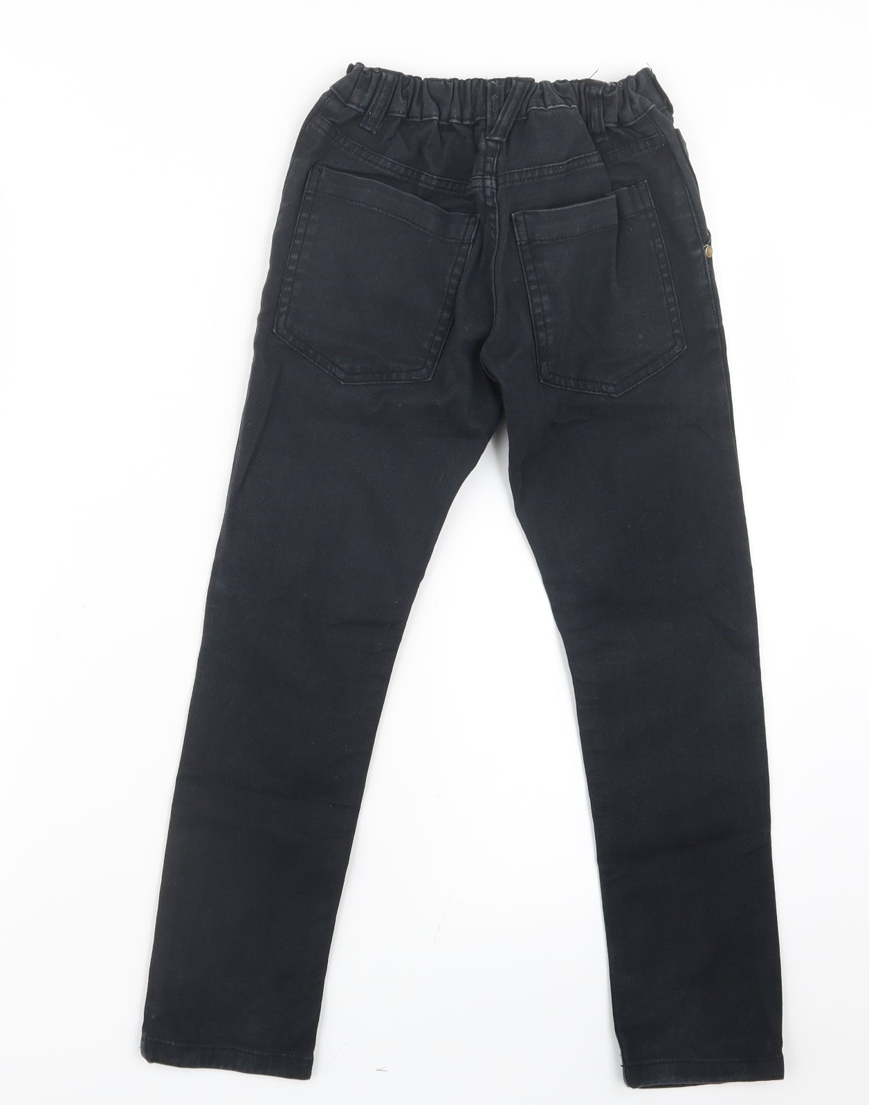 F&F Boys Black  Denim Straight Jeans Size 6-7 Years
