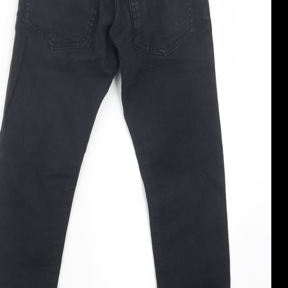 F&F Boys Black  Denim Straight Jeans Size 6-7 Years