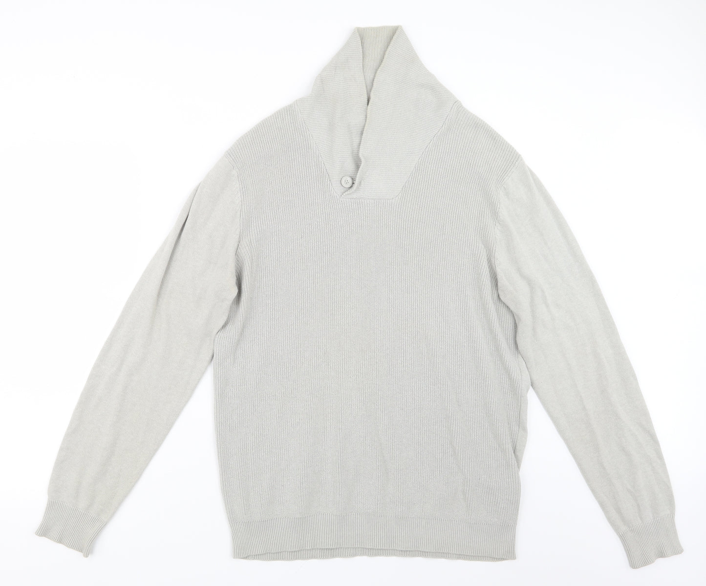 George Mens Grey  Knit Pullover Jumper Size M