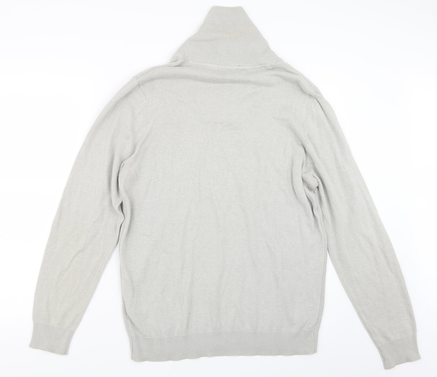 George Mens Grey  Knit Pullover Jumper Size M