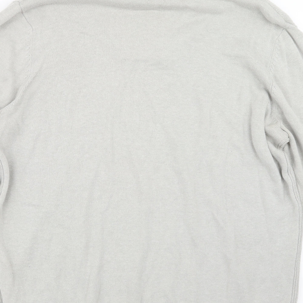 George Mens Grey  Knit Pullover Jumper Size M