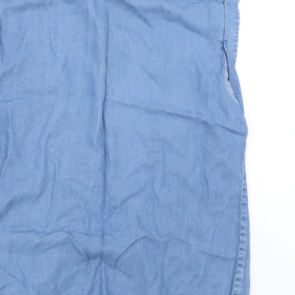 River Island Womens Blue   Basic Button-Up Size 10