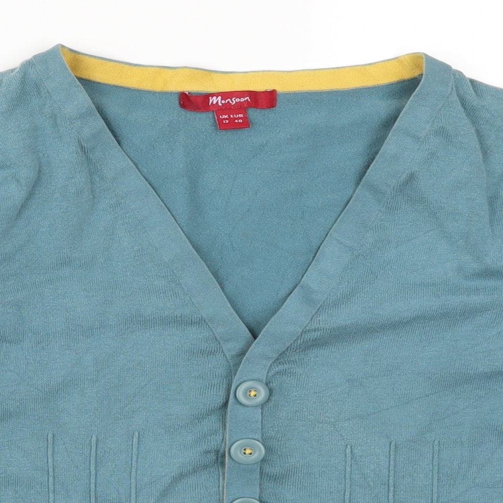 Monsoon Womens Blue   Cardigan Jumper Size 12