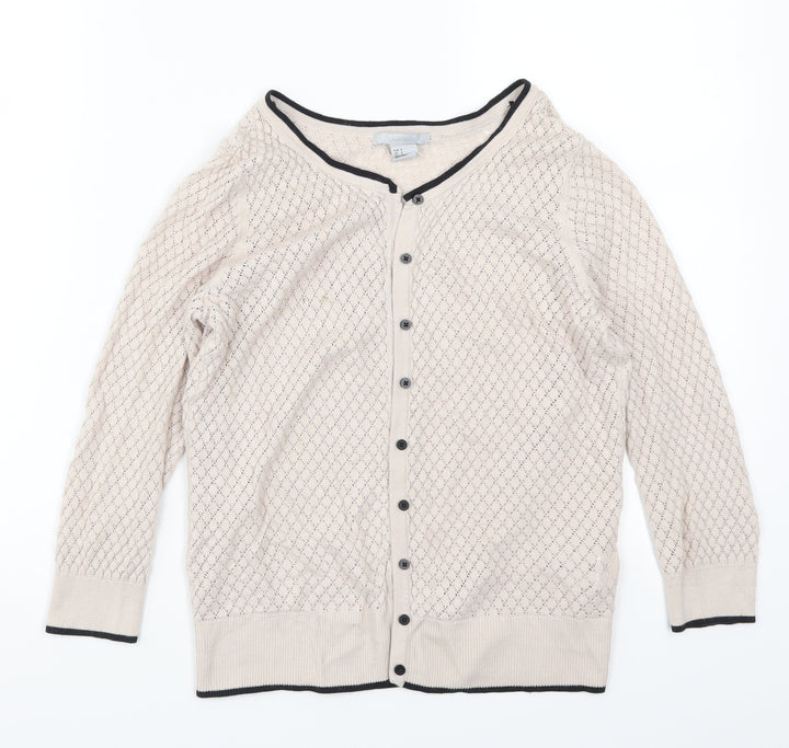 H&M Womens Pink Cardigan Jumper Size S