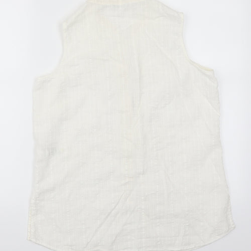 Marks and Spencer Womens White   Basic Button-Up Size 16