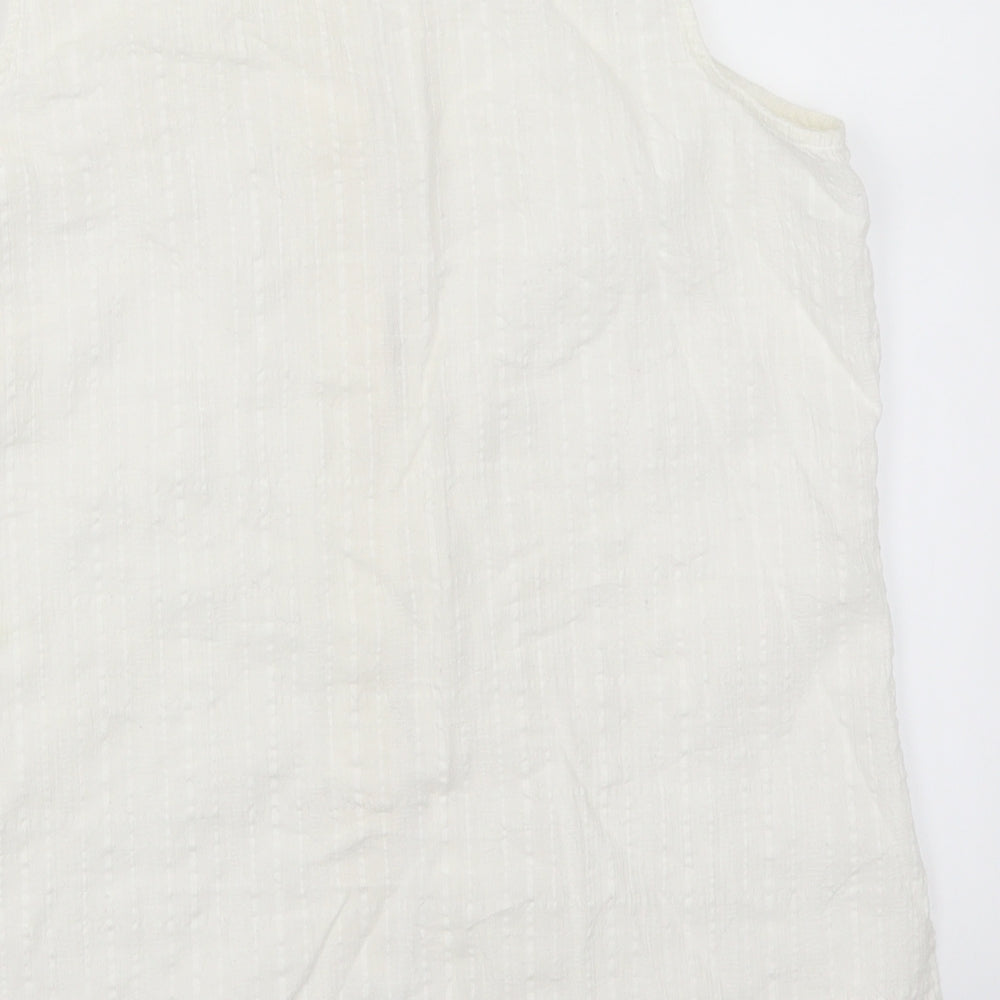 Marks and Spencer Womens White   Basic Button-Up Size 16