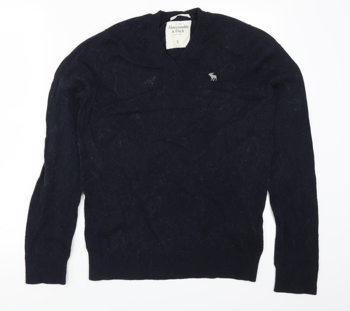 Abercrombie & Fitch Mens Blue  Knit Pullover Jumper Size S