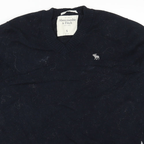 Abercrombie & Fitch Mens Blue  Knit Pullover Jumper Size S