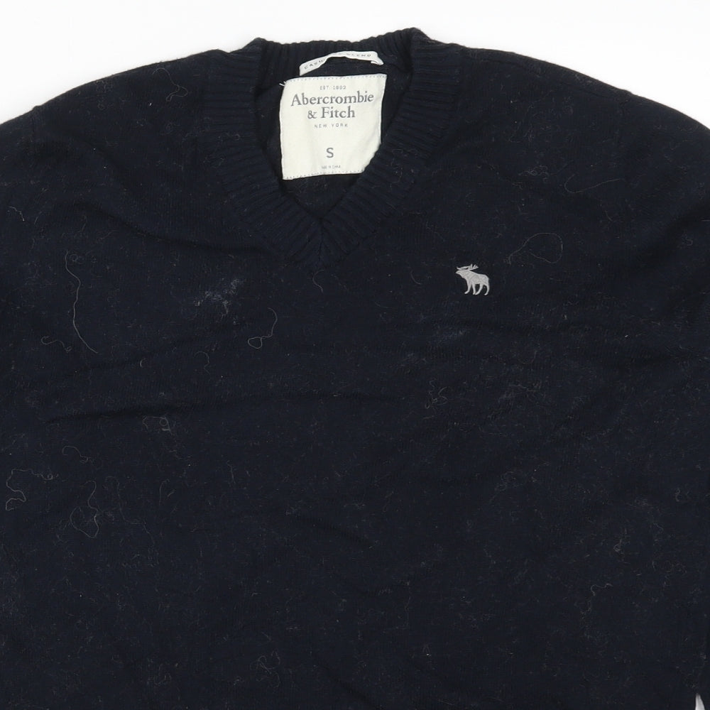 Abercrombie & Fitch Mens Blue  Knit Pullover Jumper Size S