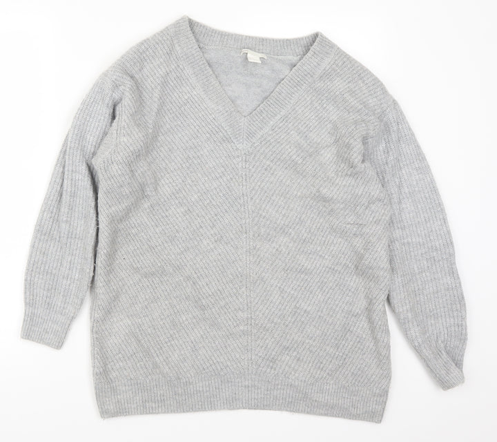 H&M Womens Green  Knit Pullover Jumper Size S
