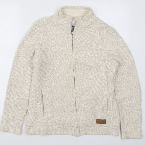 Weird Fish Womens Beige   Full Zip Jumper Size 12  - Cream