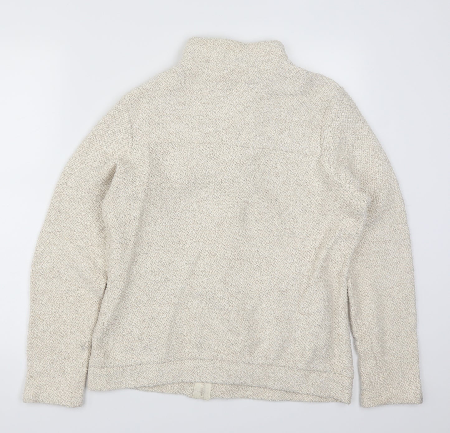 Weird Fish Womens Beige   Full Zip Jumper Size 12  - Cream