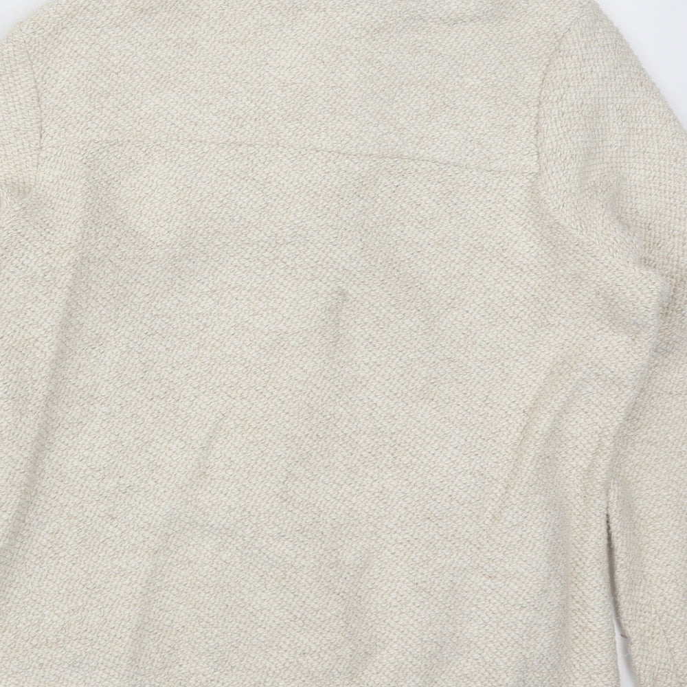 Weird Fish Womens Beige   Full Zip Jumper Size 12  - Cream