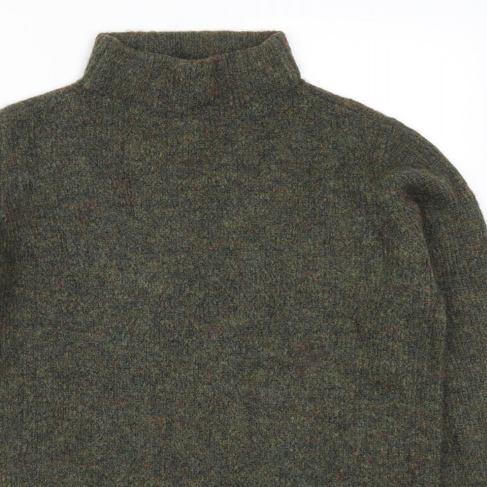 Jacqueline De Yong Womens Green  Knit Pullover Jumper Size S