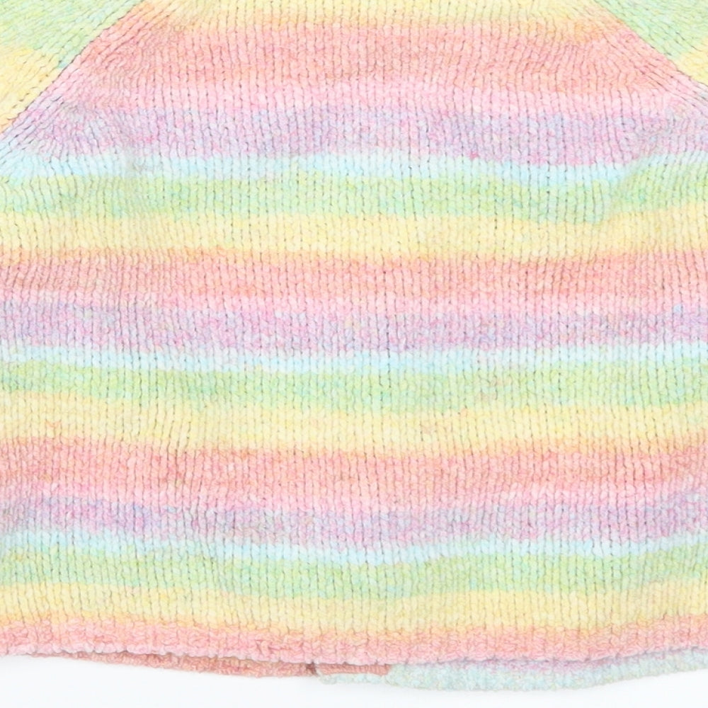 NEXT Girls Multicoloured Striped  Cardigan Jumper Size 5-6 Years