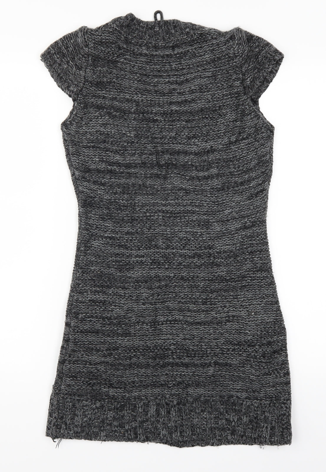 Apricot Womens Grey  Knit Jumper Dress  Size S