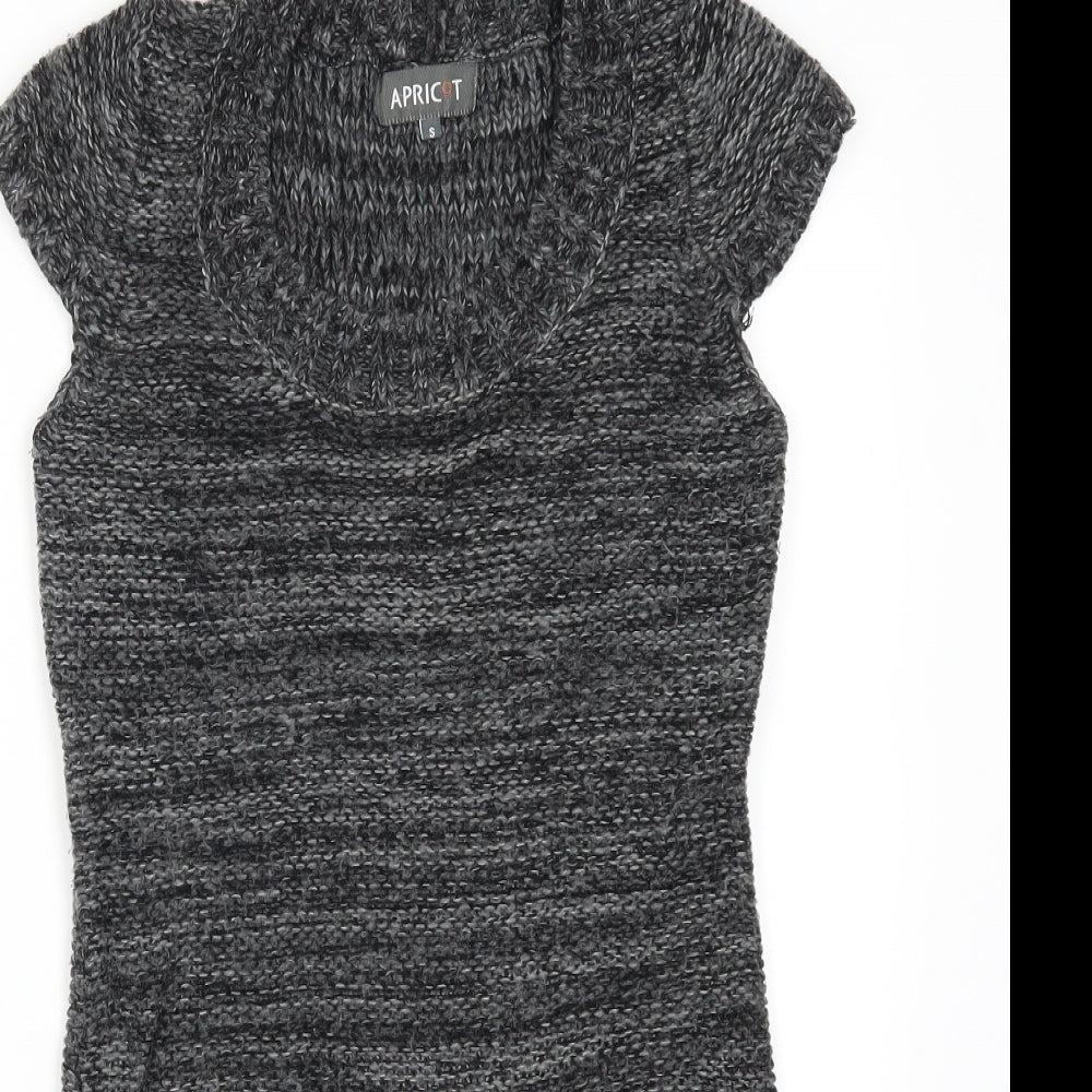 Apricot Womens Grey  Knit Jumper Dress  Size S