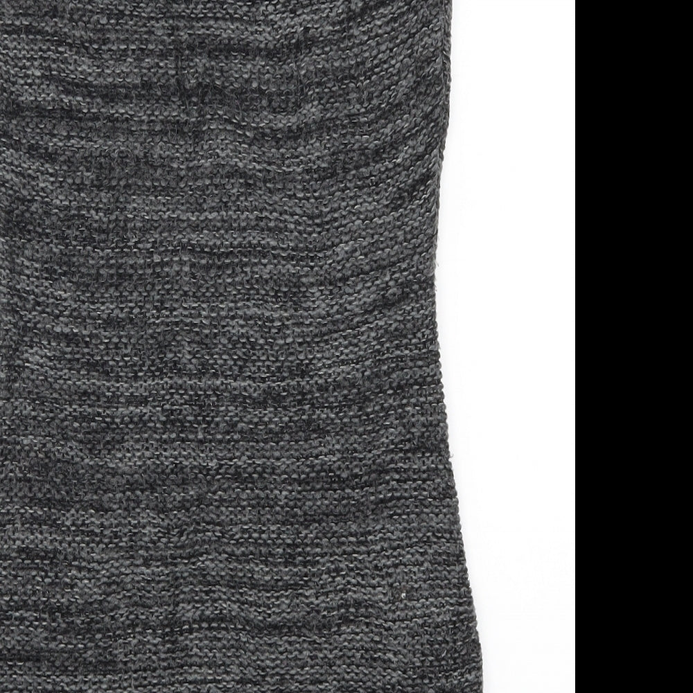 Apricot Womens Grey  Knit Jumper Dress  Size S